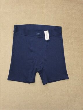 GapBody Women's Ribbed Navy Cotton Shorts Size Small